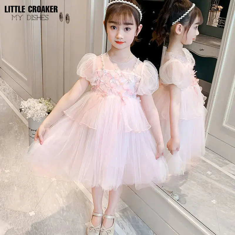 Pink Knee-Length Tulle Flower Girl Dress For Kids Round Neck Embroidered Child Party Dress For Girl Old Sleeveless
Pink Knee-Length Tulle Flower Girl Dress For Kids Round Neck Embroidered Child Party Dress For Girl Old Sleeveless