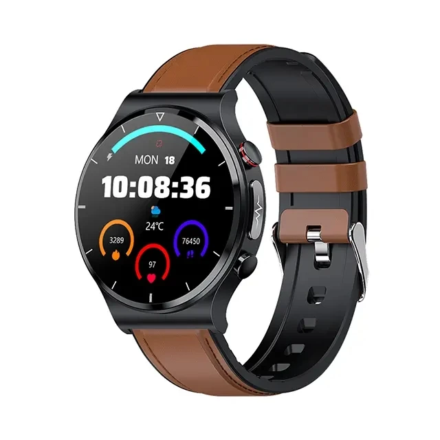 

New E88 Smart Watch ECG+PPG MAX4 BodyTemperature Blood Pressure Heart Rate Band Wireless Charger Sport Waterproof Men Smartwatch