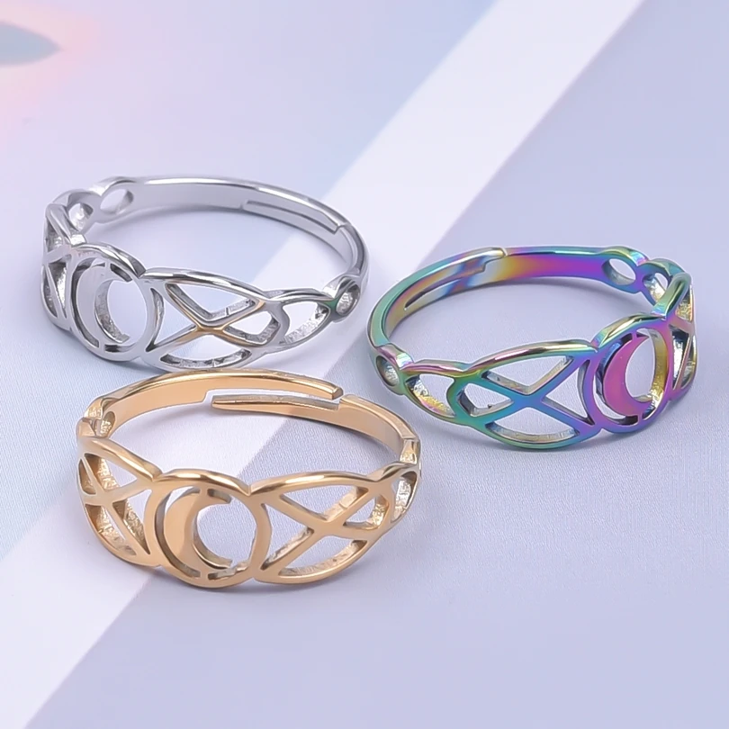 Stainless Steel Ring Men's Jewelry Sets Moon Classic Rings for Women Girl Gifts Adjustable Unisex Trending Product Supplies Bulk
Stainless Steel Ring Men's Jewelry Sets Moon Classic Rings for Women Girl Gifts Adjustable Unisex Trending Product Supplies Bulk