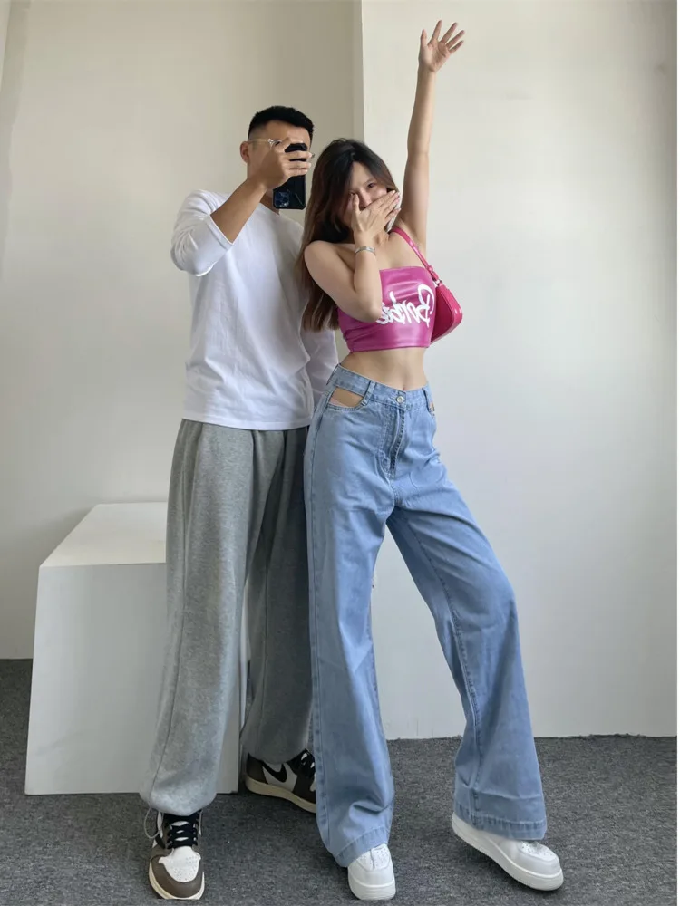 WOMONGAGA Spring 2022 New High Waist Loose Hollow Stretch Straight Jeans High Street Slim Retro Casual Women's Clothing TE5Q
WOMONGAGA Spring 2022 New High Waist Loose Hollow Stretch Straight Jeans High Street Slim Retro Casual Women's Clothing TE5Q
