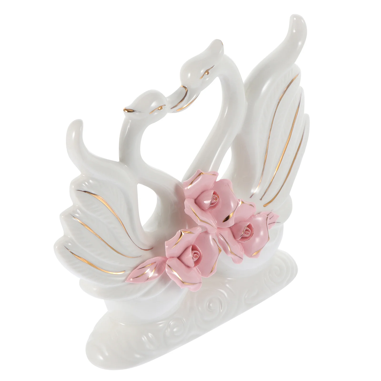 Delicate Swan Statue Decor Ceramic Swan Sculpture Nordic Swan Adorn Ceramic Desktop Ornament for Tabletop Home Wedding
Delicate Swan Statue Decor Ceramic Swan Sculpture Nordic Swan Adorn Ceramic Desktop Ornament for Tabletop Home Wedding