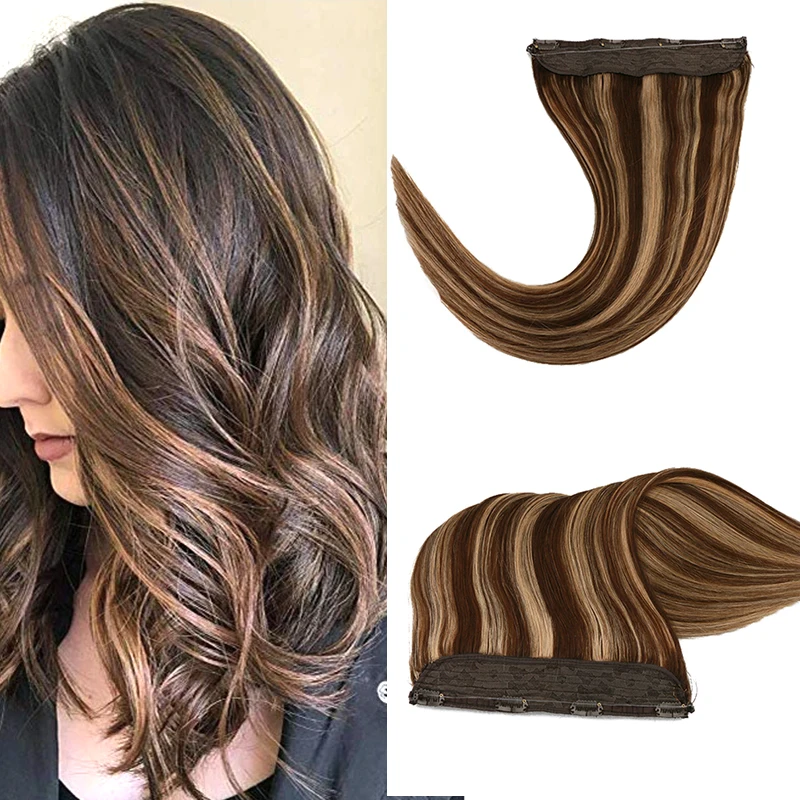 Russian Remy Hair Fishing Wire Hair with 4 Clips Straight Fish Line Human Hair Extension 
Russian Remy Hair Fishing Wire Hair with 4 Clips Straight Fish Line Human Hair Extension