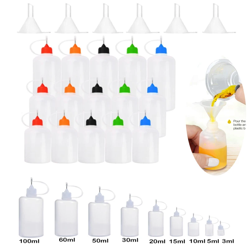 Funnel Paper Needle 3-100ML Applicator With Tip Scrapbooking Craft Quilling Bottle Glue Kitfor Paper Tool
Funnel Paper Needle 3-100ML Applicator With Tip Scrapbooking Craft Quilling Bottle Glue Kitfor Paper Tool