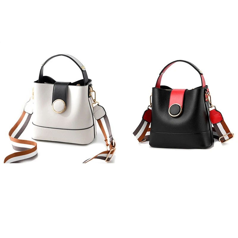 NEW-Striped Wide Shoulder Strap Women Bucket Bag Solid Color Buckle Handbag Fashion Simple Shoulder Bag Wallet
NEW-Striped Wide Shoulder Strap Women Bucket Bag Solid Color Buckle Handbag Fashion Simple Shoulder Bag Wallet