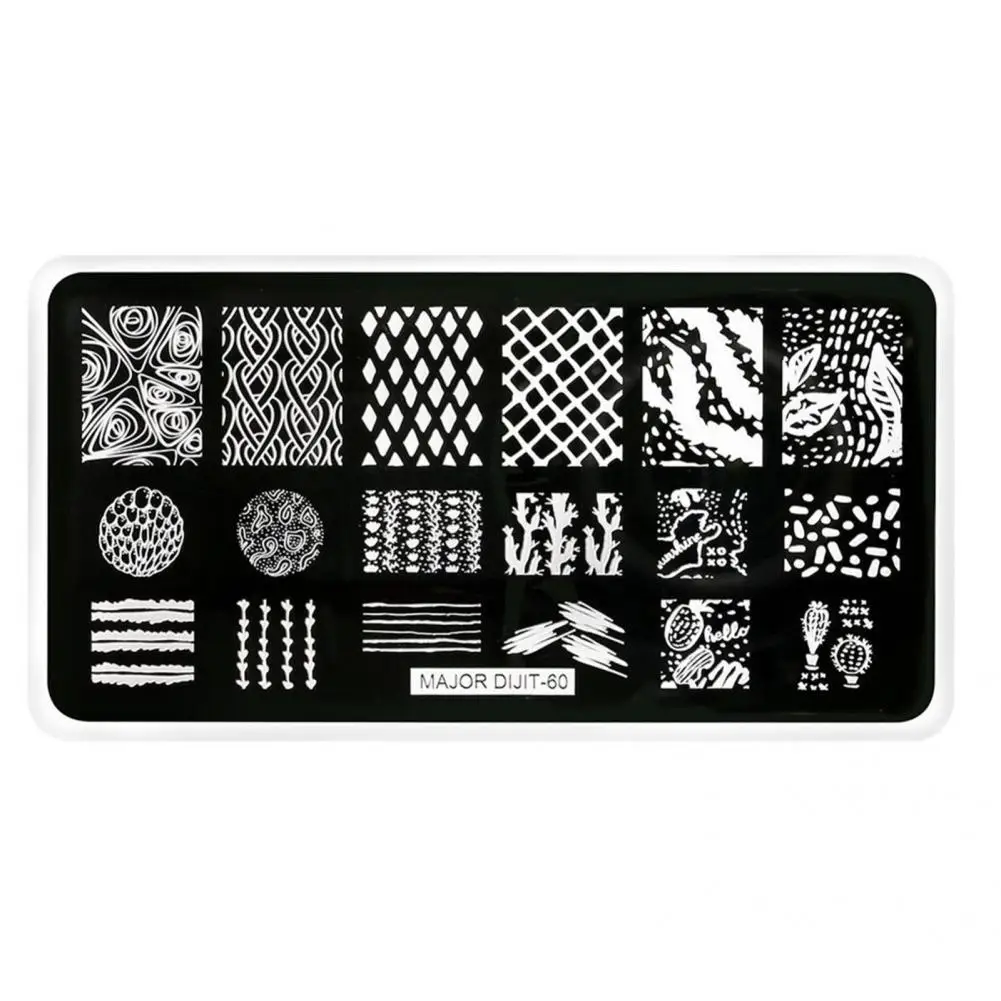 Versatile Lightweight DIY DIY Manicure Template Nail Plate for Girl Nail Plates Nail Stamping Plates
Versatile Lightweight DIY DIY Manicure Template Nail Plate for Girl Nail Plates Nail Stamping Plates