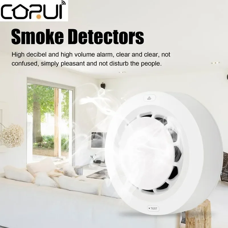 NEW Smart Wifi Smoke Sensor Smart Smoke Alarm Sensor Security Protection Fire Smoke Rookmelder Fumar
NEW Smart Wifi Smoke Sensor Smart Smoke Alarm Sensor Security Protection Fire Smoke Rookmelder Fumar