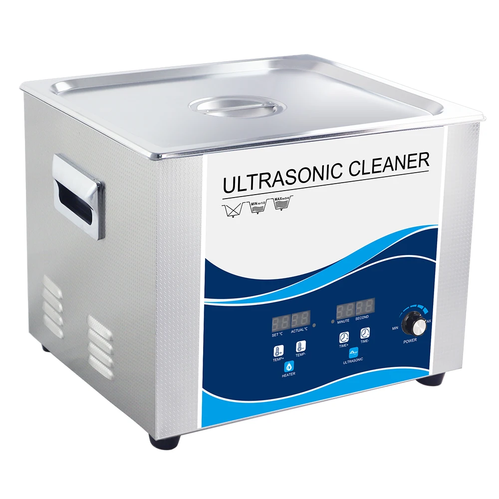360W Power Adjustment Degassing Ultrasound Cleaner 15L Ultrasound Cleaning Machine for Auto Parts Hardware Removing Oil Stains
360W Power Adjustment Degassing Ultrasound Cleaner 15L Ultrasound Cleaning Machine for Auto Parts Hardware Removing Oil Stains