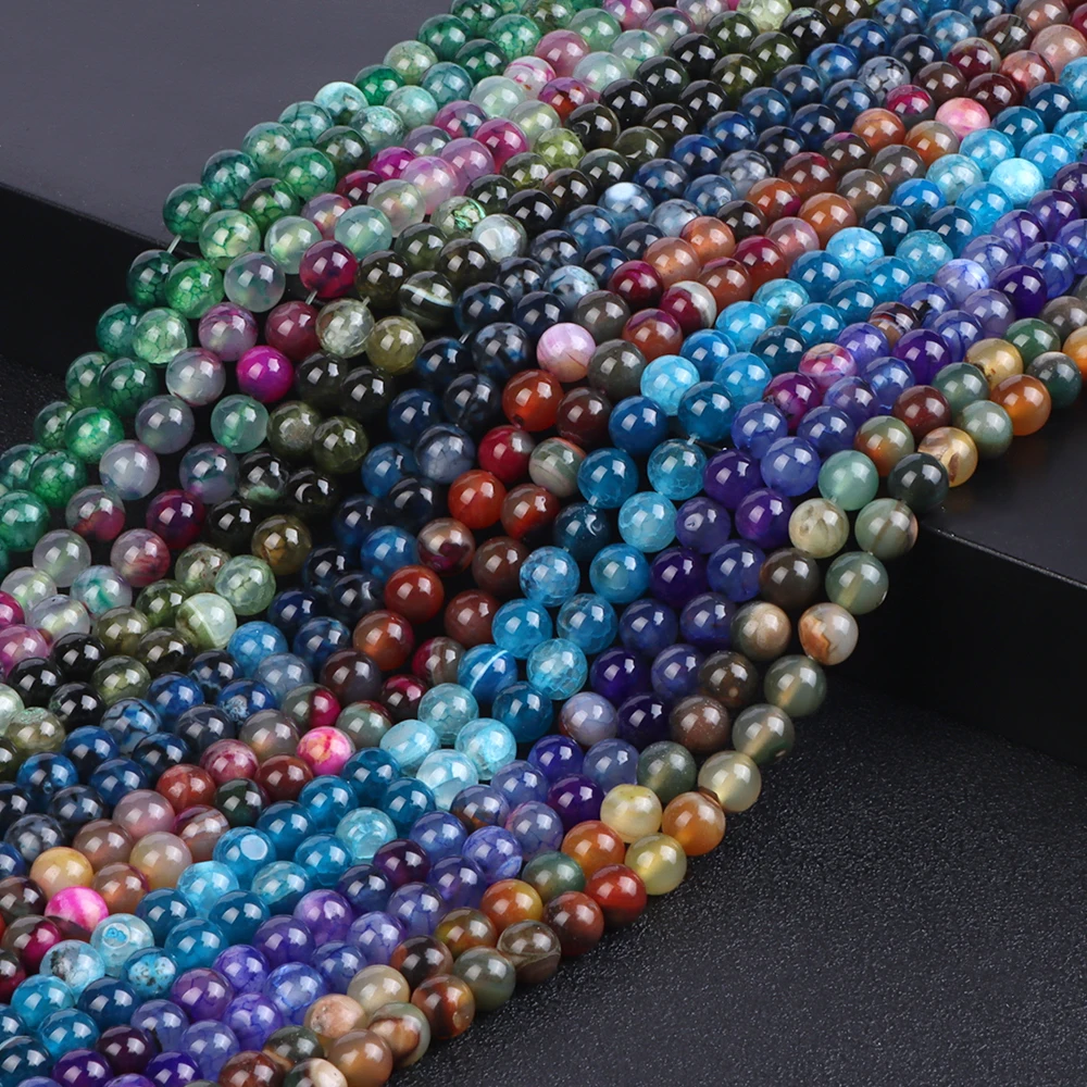 Natural Stone Beads Dragon Vein Agates Beads Round Loose Spacer Beads for Jewelry Making DIY Bracelet Accessories 6 8 10mm 15''
Natural Stone Beads Dragon Vein Agates Beads Round Loose Spacer Beads for Jewelry Making DIY Bracelet Accessories 6 8 10mm 15''