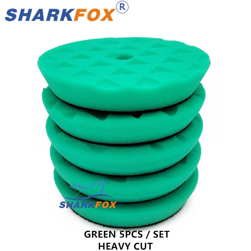 Sharkfox 5/6 дюймов треугольная пенопластовая губка полировальные подушечки круглой формы для машины DA/RO/GA
Sharkfox 5/6 дюймов треугольная пенопластовая губка полировальные подушечки круглой формы для машины DA/RO/GA