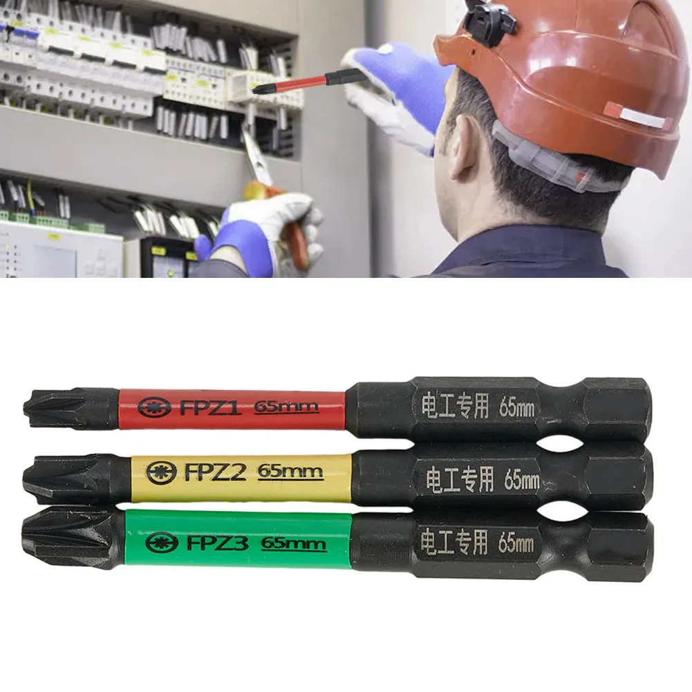 3pcs 65mm Magnetic Special Slotted Cross Screwdriver Bit Alloy Steel Phosphating Rust Proof Bit For Electrician FPZ1-3
3pcs 65mm Magnetic Special Slotted Cross Screwdriver Bit Alloy Steel Phosphating Rust Proof Bit For Electrician FPZ1-3