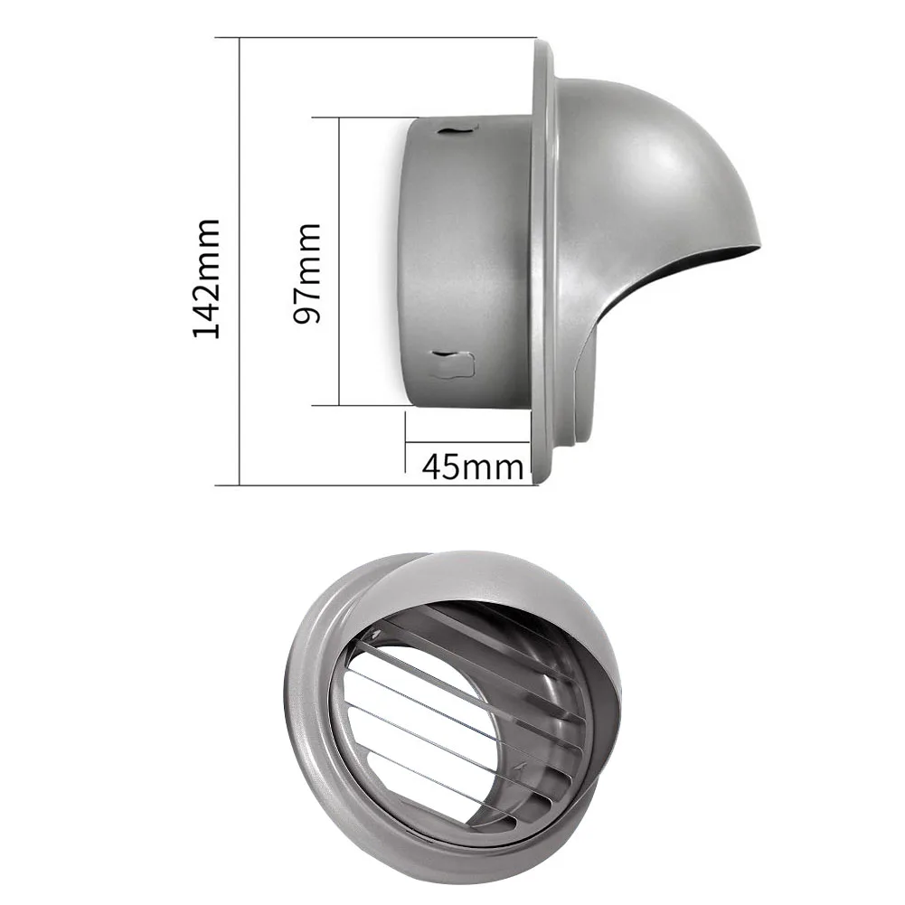100/120/150mm Air Vent Grille Stainless Steel Bull Nose Wall Vent Round Brushed External Extractor Wall Vent Outlet
100/120/150mm Air Vent Grille Stainless Steel Bull Nose Wall Vent Round Brushed External Extractor Wall Vent Outlet