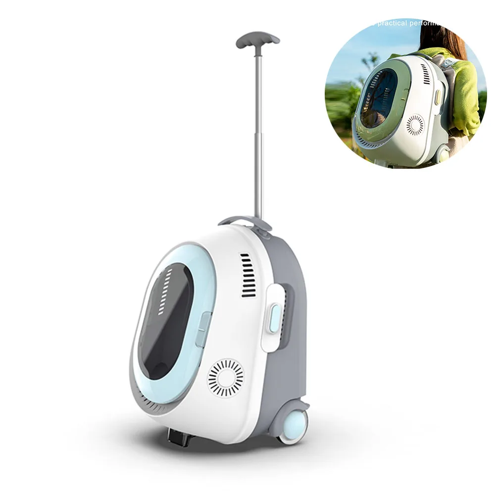 Cold Fog Air Conditioner Out Portable Cat Dog Carrier Bag Trolley Case Multi Breathable Dual-Purpose Pet Backpack Pull Rod Box
Cold Fog Air Conditioner Out Portable Cat Dog Carrier Bag Trolley Case Multi Breathable Dual-Purpose Pet Backpack Pull Rod Box