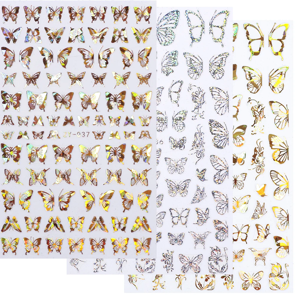 Gold Color Adhesive Butterfly Nail Decal Holographic Nail Sticker Laser Butterfly Fantasy 3D Summer Nail Art Decorations Slider
Gold Color Adhesive Butterfly Nail Decal Holographic Nail Sticker Laser Butterfly Fantasy 3D Summer Nail Art Decorations Slider