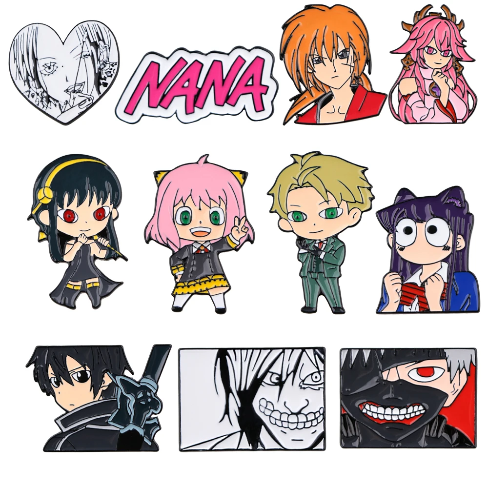 Japanese Anime NANA Girls Enamel Pins Brooches for Clothes Decorative Badges Lapel Pins for Backpack Fashion Jewelry Accessories
Japanese Anime NANA Girls Enamel Pins Brooches for Clothes Decorative Badges Lapel Pins for Backpack Fashion Jewelry Accessories