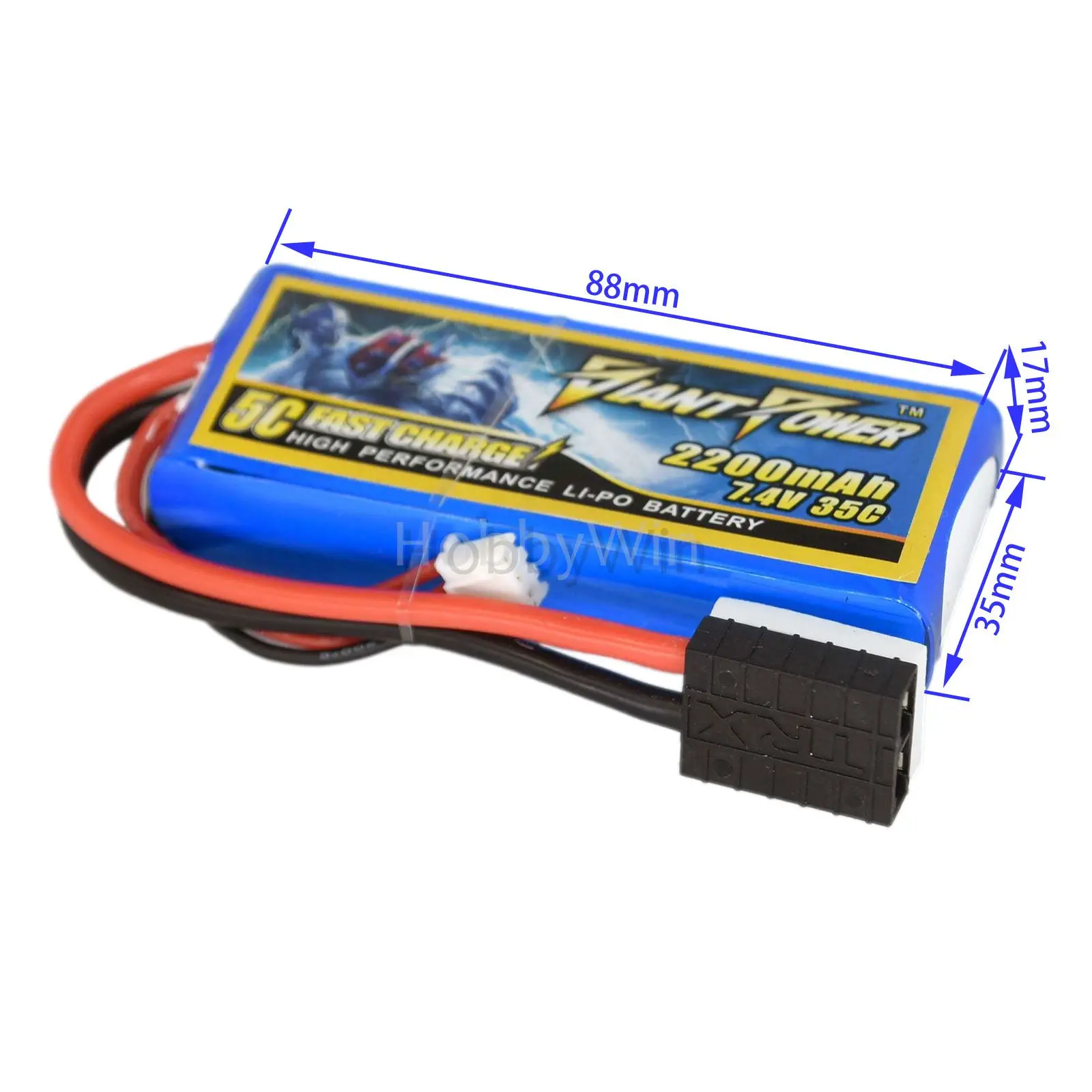 7.4V 2S 2200mAh LiPo Battery for Traxxas 1/16th E-Revo RC Truck Buggy Lipolymer power pack
7.4V 2S 2200mAh LiPo Battery for Traxxas 1/16th E-Revo RC Truck Buggy Lipolymer power pack