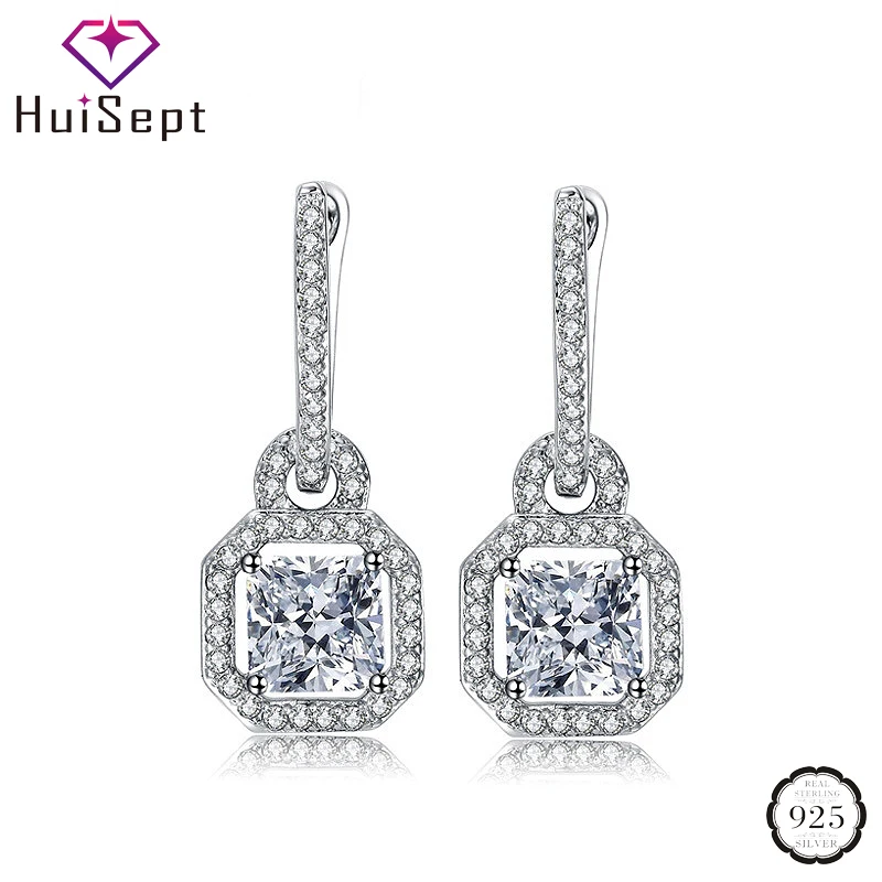 HuiSept 925 Silver Jewerly Earrings with Zircon Gemstone Drop Earrings Fashion Accessories for Women Wedding Party Promise Gift
HuiSept 925 Silver Jewerly Earrings with Zircon Gemstone Drop Earrings Fashion Accessories for Women Wedding Party Promise Gift