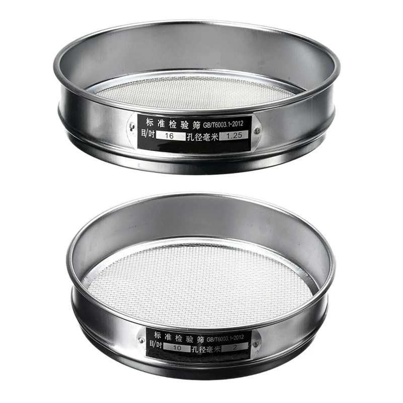 2X Heavy Duty Garden Riddle Sieve Mesh Soil Sift Compost Seed Tray Gardening Tool-10 (2Mm) & 16 (1.25Mm)
2X Heavy Duty Garden Riddle Sieve Mesh Soil Sift Compost Seed Tray Gardening Tool-10 (2Mm) & 16 (1.25Mm)