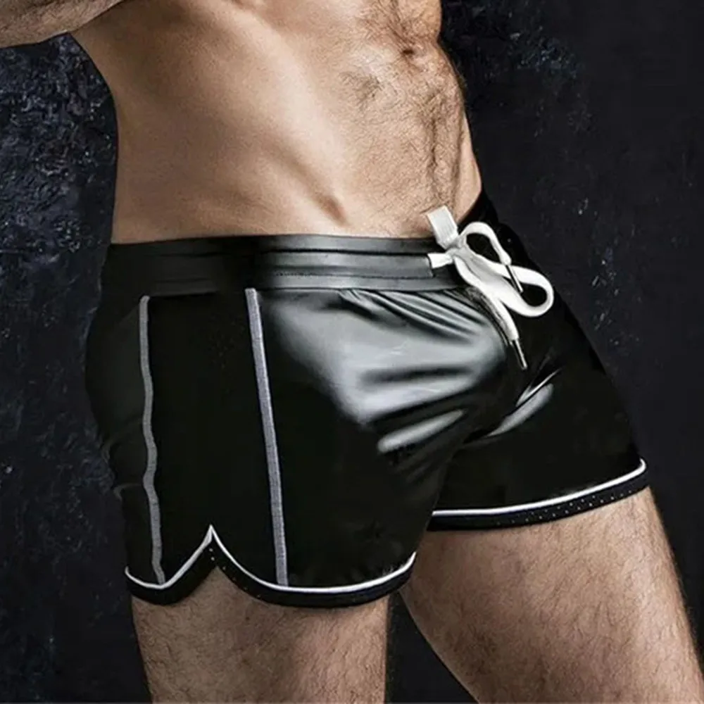 Boxing Shorts PU Leather Men Slim Motorcycle Trousers Solid Plus Size Shorts Beach Plus Size Latex Bottoms Boxer Shorts Boxing
Boxing Shorts PU Leather Men Slim Motorcycle Trousers Solid Plus Size Shorts Beach Plus Size Latex Bottoms Boxer Shorts Boxing