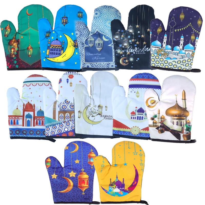 Ramadan Decoration Baking Anti-Hot Gloves Pad Oven Kitchen Mat Eid Mubarak Decoration For Home Ramadan Kareem Muslim party deco
Ramadan Decoration Baking Anti-Hot Gloves Pad Oven Kitchen Mat Eid Mubarak Decoration For Home Ramadan Kareem Muslim party deco