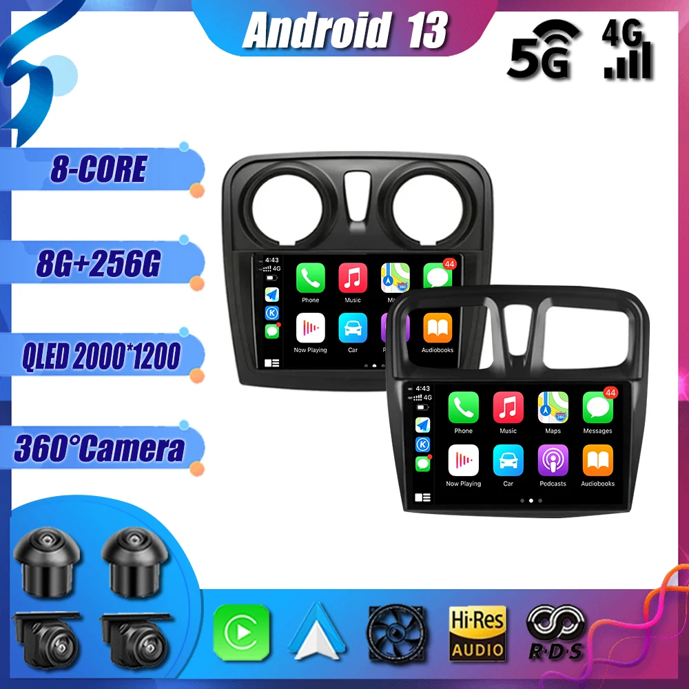 9 "Android 13 автомобильный радиоприемник, мультимедийный плеер с GPS-навигацией, стерео, DVD, Carplay, 4G, Wi-Fi, для Renault Logan 2, Sandero 2 2012 - 2019
9 "Android 13 автомобильный радиоприемник, мультимедийный плеер с GPS-навигацией, стерео, DVD, Carplay, 4G, Wi-Fi, для Renault Logan 2, Sandero 2 2012 - 2019