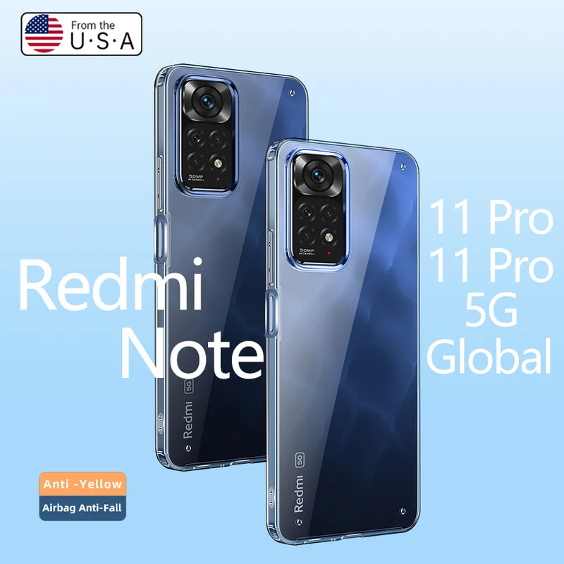 Transparent Anti-yellowing Phone Case for Xiaomi 12 11 Lite 11T Pro Redmi Note 11 Pro 5G 10S 11S Airbag Luxury Clear Soft Cover
Transparent Anti-yellowing Phone Case for Xiaomi 12 11 Lite 11T Pro Redmi Note 11 Pro 5G 10S 11S Airbag Luxury Clear Soft Cover