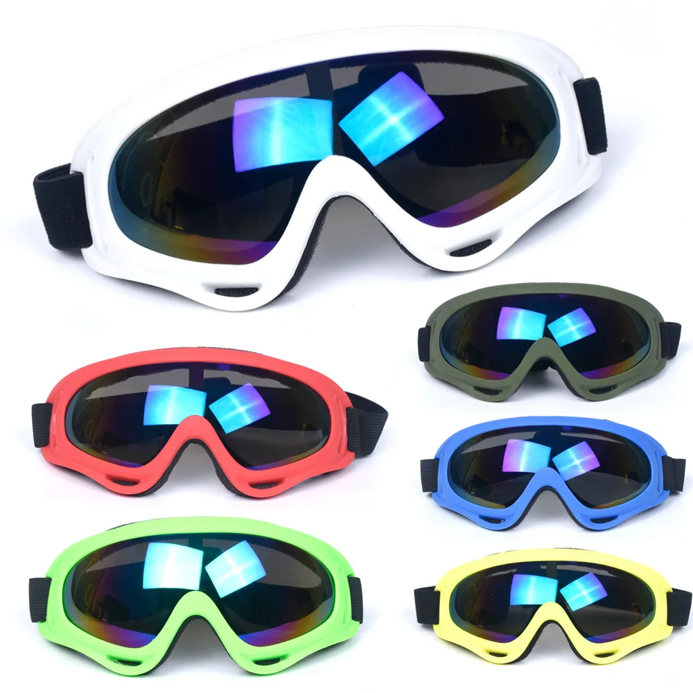 

Цветные очки для взрослых, высокое качество, большая оправа, разные цвета, ed, Лыжный мотоцикл, профессиональный, анти-туман, защита от УФ излу...