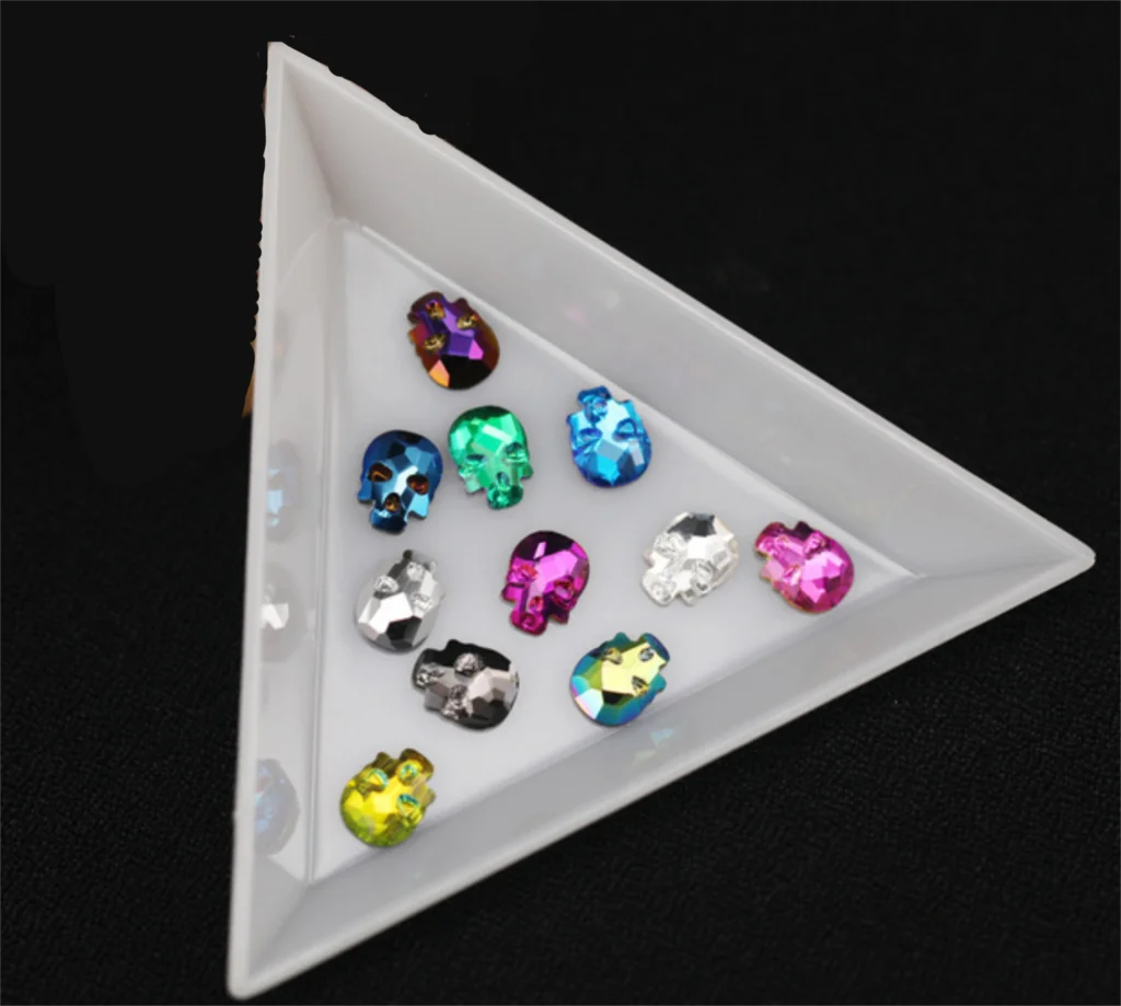 100 шт./упак. Skull AB Crystal Glass Drill Nail Art Decoration Charms Jewelry
100 шт./упак. Skull AB Crystal Glass Drill Nail Art Decoration Charms Jewelry