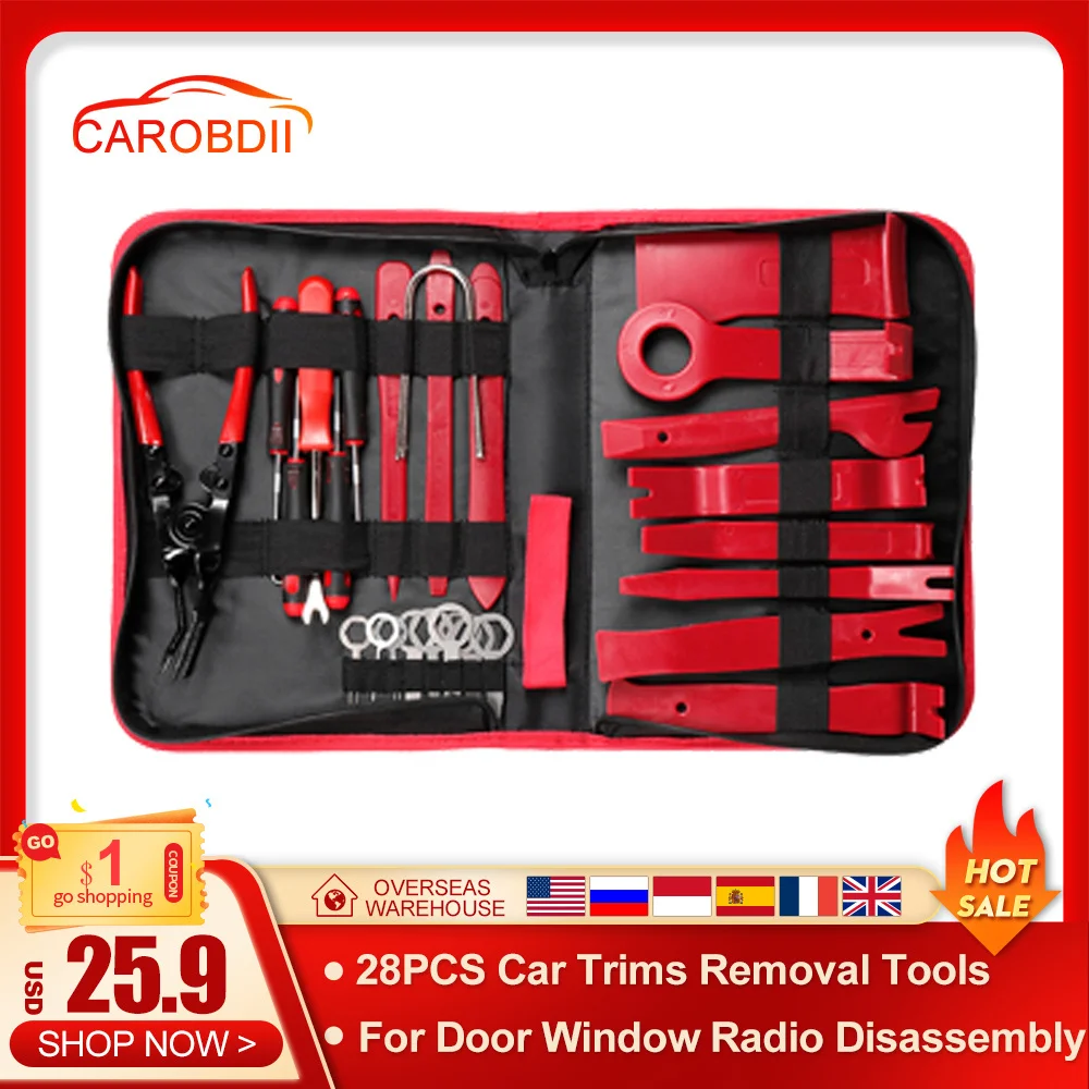 Car Audio Disassembly Tool 4PCS/More PCS Door Clip Panel Trim Removal Tools Plastic Disassembly Seesaw Conversion Tool Pry Tool
Car Audio Disassembly Tool 4PCS/More PCS Door Clip Panel Trim Removal Tools Plastic Disassembly Seesaw Conversion Tool Pry Tool