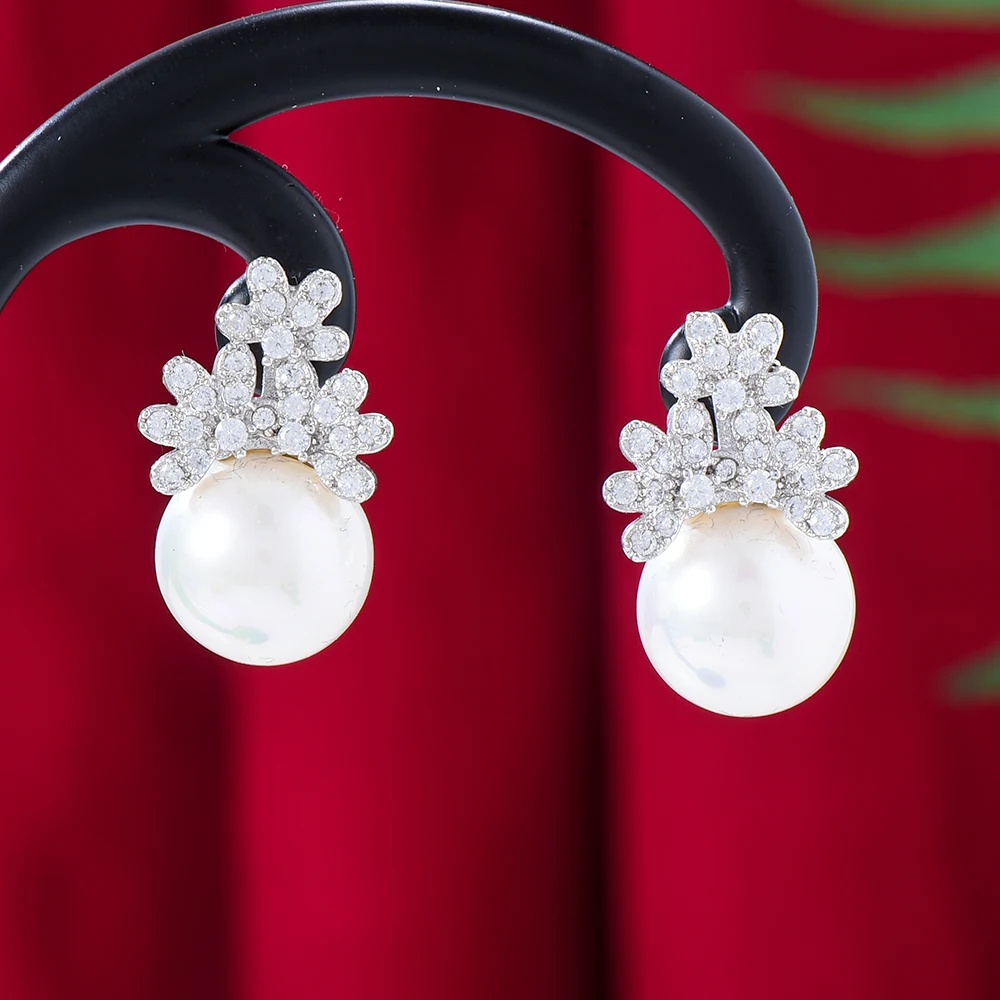 Женские серьги-гвоздики Siscathy, модные элегантные серьги с жемчугом и цирконом, повседневное ювелирное украшение для свадьбы, вечеринки, праз...
Женские серьги-гвоздики Siscathy, модные элегантные серьги с жемчугом и цирконом, повседневное ювелирное украшение для свадьбы, вечеринки, праз...