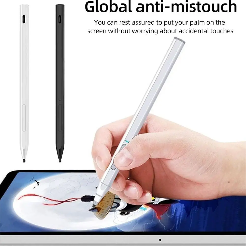 

For USI Screens Stylus Pencil Rechargeable 4096 Pressure Sensitive Palm Rejection For Lenovo HP Samsung ASUS Chromebo R6W1