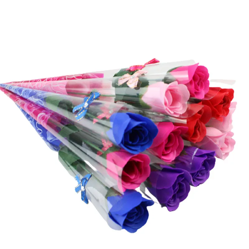 Creative Single Stem Rose Soap Flower Artificial Rose Soap Made Flowers For Valentine'S Day Gift Birthday Party Decoration
Creative Single Stem Rose Soap Flower Artificial Rose Soap Made Flowers For Valentine'S Day Gift Birthday Party Decoration