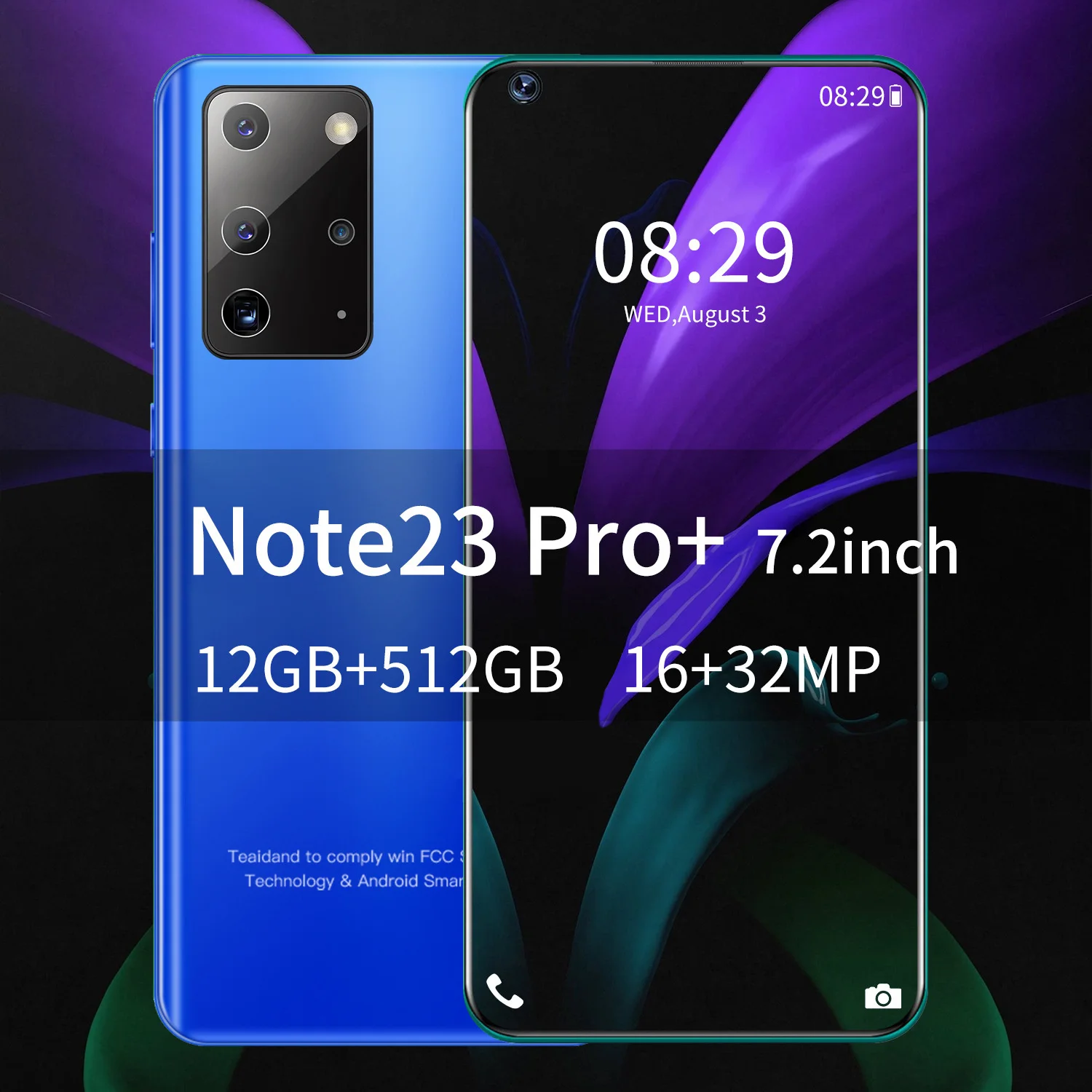 Note 23 Pro Smartphone Global Version Cell Phone 7.2 Inch 12gb+512gb 16+32mp Camera Daul Sim Card 4g 5g Network Cell Phones
Note 23 Pro Smartphone Global Version Cell Phone 7.2 Inch 12gb+512gb 16+32mp Camera Daul Sim Card 4g 5g Network Cell Phones