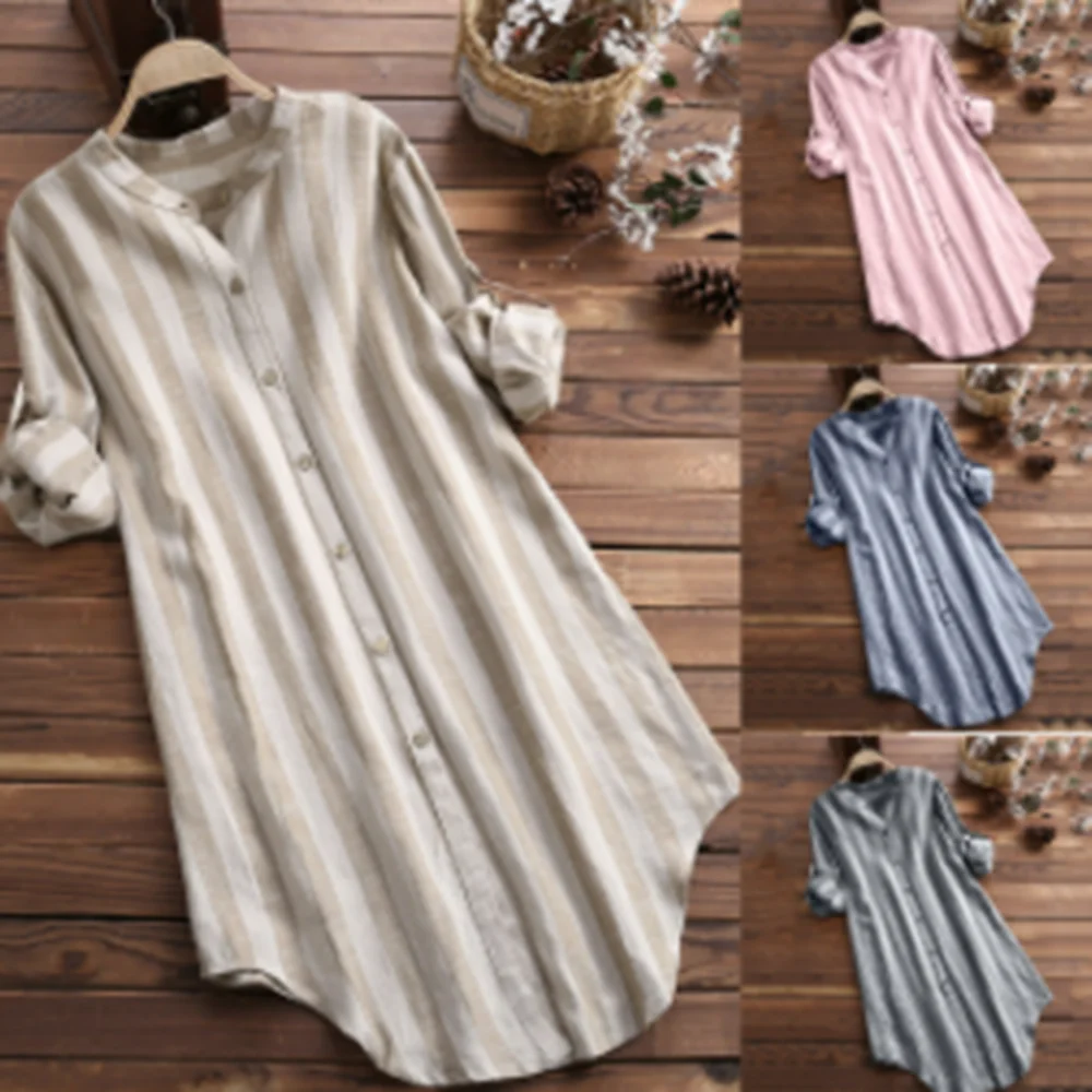 Женская рубашка 2022 Толстая мм средней длины топ с полосатым принтом и круглым вырезом однобортная блузка с длинными рукавами кардиган Женс...
Женская рубашка 2022 Толстая мм средней длины топ с полосатым принтом и круглым вырезом однобортная блузка с длинными рукавами кардиган Женс...