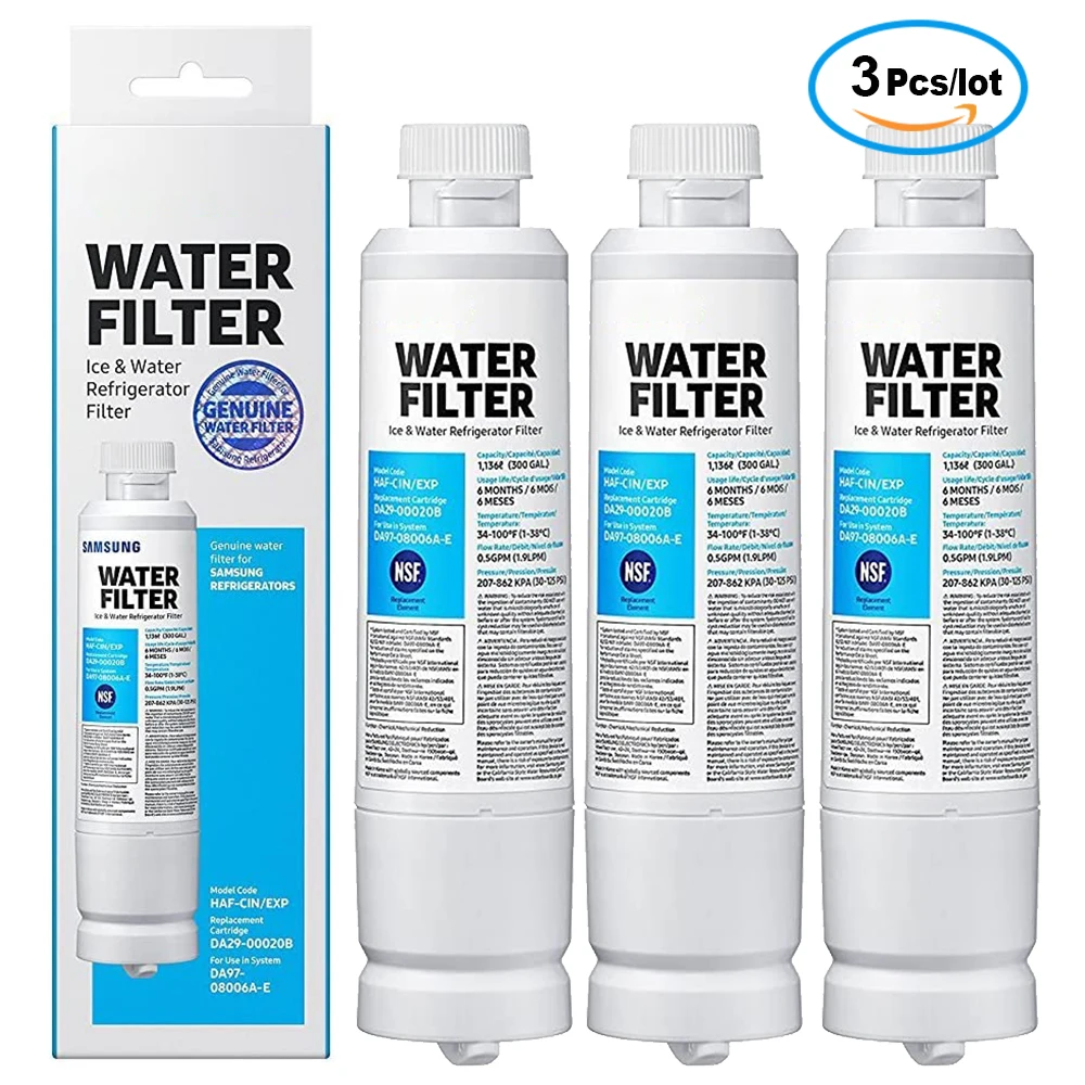 New Samsung DA29-00020B, DA29-00020A, HAF-CIN EXP Advanced Refrigerator Water Filter 1/2/3/4/10 Packs
New Samsung DA29-00020B, DA29-00020A, HAF-CIN EXP Advanced Refrigerator Water Filter 1/2/3/4/10 Packs