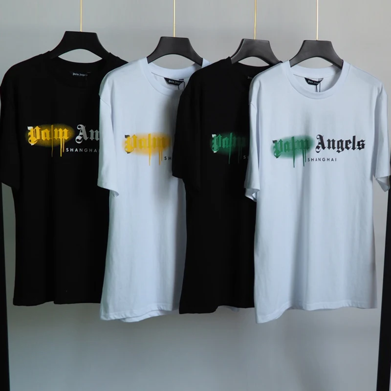 Palm Angels 22SS New Unisex Men and Women City Letter Spray Paint Casual Trend Fashion Loose Couple T-shirt Boyfriend Gift
Palm Angels 22SS New Unisex Men and Women City Letter Spray Paint Casual Trend Fashion Loose Couple T-shirt Boyfriend Gift