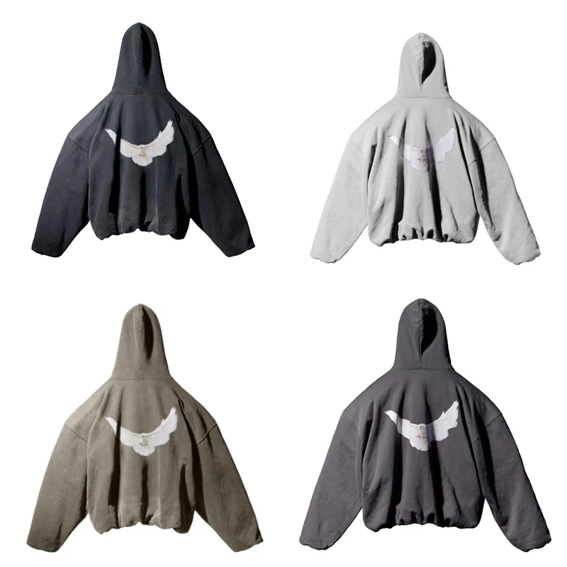 Dove Print Kanye West Hooded Hoodie Men Women Streetwear Sweatshirts High Quality Season 6 Loose Heavy Fabric Pullover Winter
Dove Print Kanye West Hooded Hoodie Men Women Streetwear Sweatshirts High Quality Season 6 Loose Heavy Fabric Pullover Winter