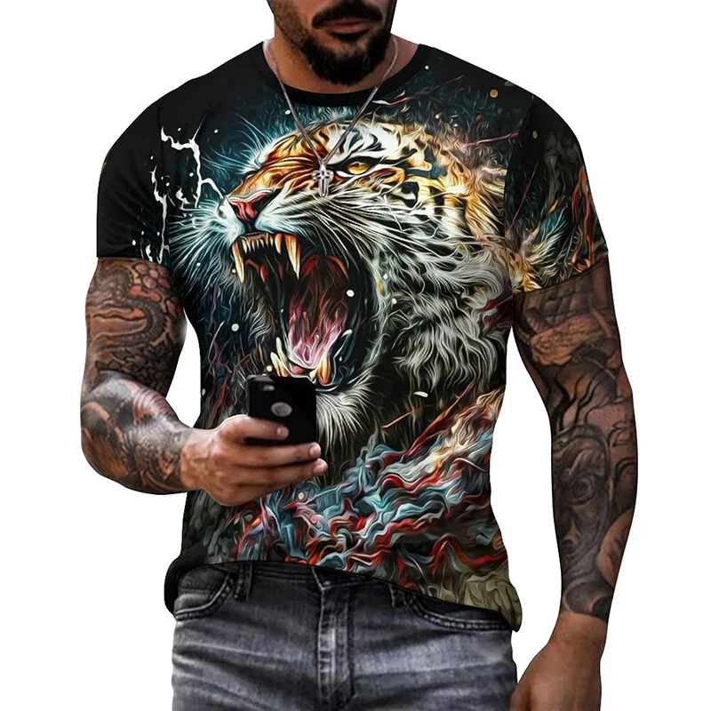 Новинка лета 2023, футболка в виде зверя, футболка с 3D принтом, красочная футболка в стиле Y2k, мужская и женская одежда, модные топы в стиле Харадзюку, футболки 
Новинка лета 2023, футболка в виде зверя, футболка с 3D принтом, красочная футболка в стиле Y2k, мужская и женская одежда, модные топы в стиле Харадзюку, футболки