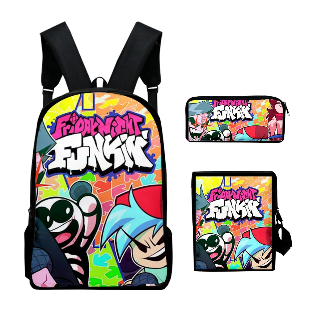Trendy Friday Night Funkin 3pcs/Set 3D Print 3pcs/Set School Bags Laptop Daypack Backpack Inclined shoulder bag Pencil Case
Trendy Friday Night Funkin 3pcs/Set 3D Print 3pcs/Set School Bags Laptop Daypack Backpack Inclined shoulder bag Pencil Case