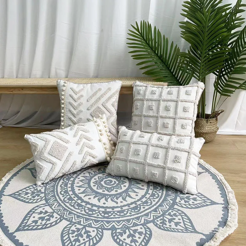 Beige Loop Tufted Cushion Cover Decorative Square Plaid Tufted Embroidered Throw Pillow Cover Cojines Decorativos Para Sofá
Beige Loop Tufted Cushion Cover Decorative Square Plaid Tufted Embroidered Throw Pillow Cover Cojines Decorativos Para Sofá