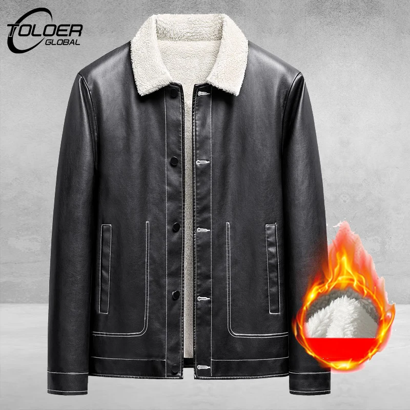 Men 2023 Winter Thick Warm Fleece Leather Jacket Coat Men Autumn Outwear Casual Motor Biker Leather Jackets Fur Lined Outwear
Men 2023 Winter Thick Warm Fleece Leather Jacket Coat Men Autumn Outwear Casual Motor Biker Leather Jackets Fur Lined Outwear