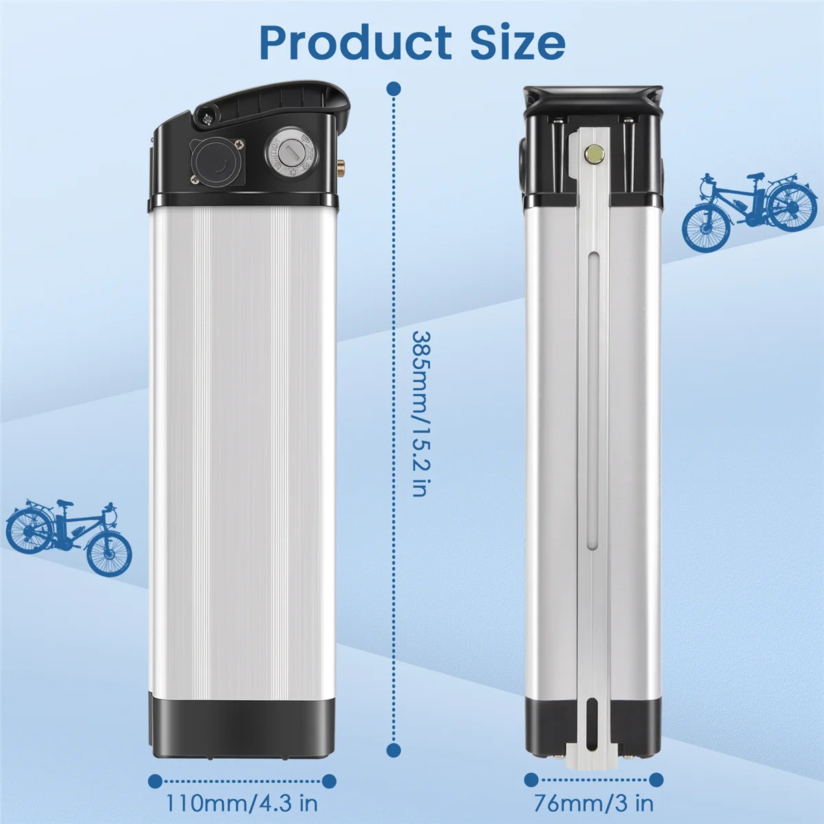 Electric Bike 36V/48V Large Capacity Battery Case 18650 Holder Case E-Bike Accessories Lotus Head
Electric Bike 36V/48V Large Capacity Battery Case 18650 Holder Case E-Bike Accessories Lotus Head