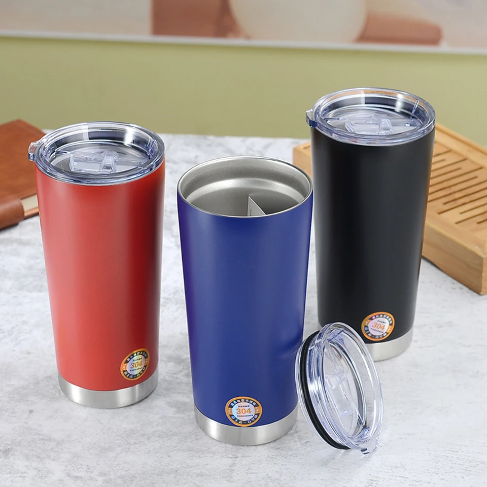 

550ML Coffee Beer Cups Vacuum Flasks Stainless Steel Thermoses Water Bottle Tumblers Double Wall Thermal Mug Insulated Leakproof