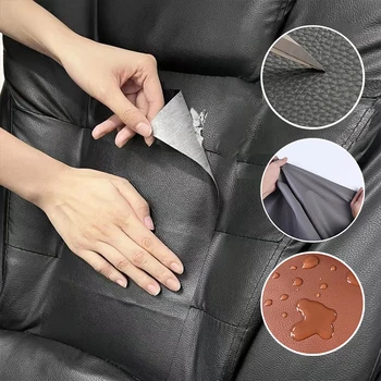 Thickened Self-Adhesive Leather Repair Sticker Design Diy PU Leather Patch Sticky for Car Seat Home Sofa Bag Refurbishing Patch