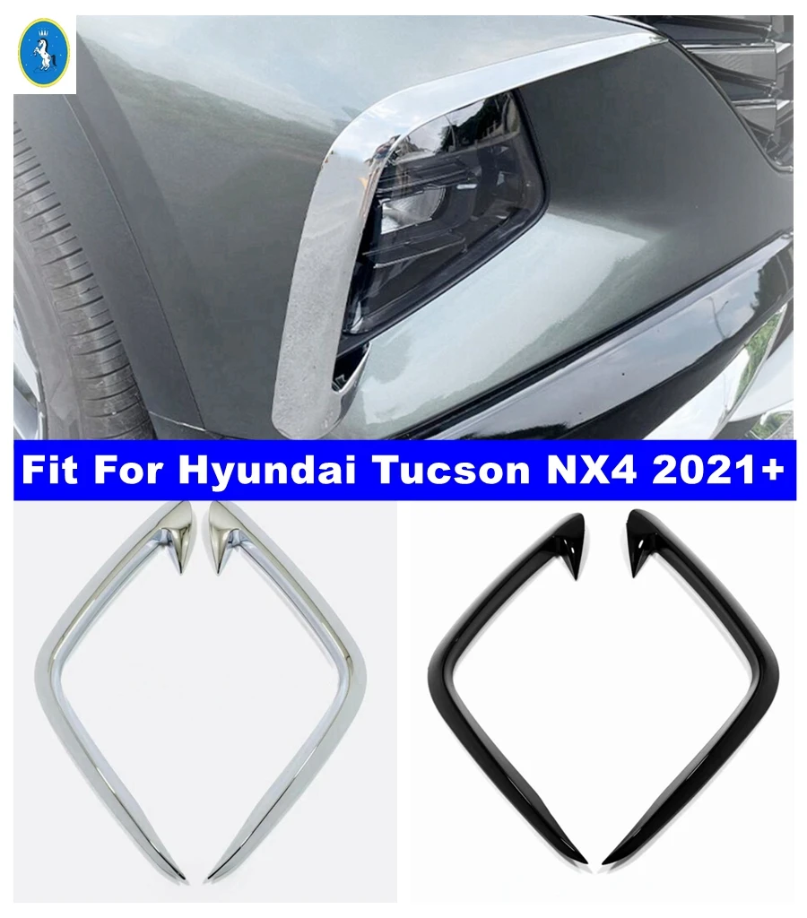 Front Fog Light Lamp Cover Trim Bumper Molding Garnish Eyebrow Eyelid For Hyundai Tucson NX4 2021 - 2023 Chrome / Carbon Fiber
Front Fog Light Lamp Cover Trim Bumper Molding Garnish Eyebrow Eyelid For Hyundai Tucson NX4 2021 - 2023 Chrome / Carbon Fiber