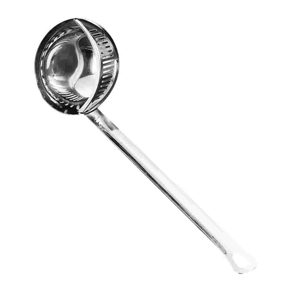 

Spoon Stainless Soup Steel Oil Ladle Strainer Serving Skimmer Spoons Slotted Separator Hot Scoop Pot Spidercookware Colander