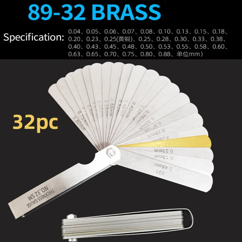 32 лезвия, метрический щуп, высокоточный 0,04-0.88, толщина, гажи, наполнитель, щуп, измерительный инструмент для деревообработки
32 лезвия, метрический щуп, высокоточный 0,04-0.88, толщина, гажи, наполнитель, щуп, измерительный инструмент для деревообработки