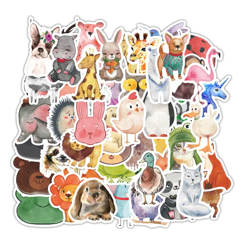 10/30/50pcs Cute Watercolor Animals Stickers Waterproof Skateboard Motorcycle Guitar Luggage Laptop Bicycle Sticker Kids Toys
10/30/50pcs Cute Watercolor Animals Stickers Waterproof Skateboard Motorcycle Guitar Luggage Laptop Bicycle Sticker Kids Toys
