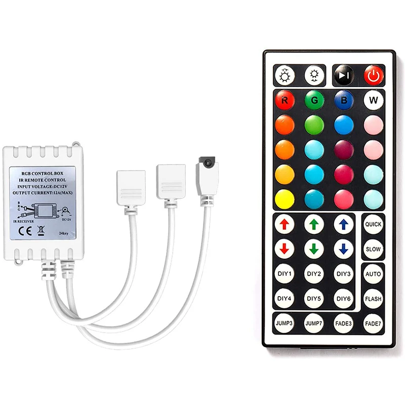 Led Controller 44Keys LED IR RGB Controler Box LED Lights Controller IR Remote Dimmer DC12V For RGB 2835 5050 LED Strip
Led Controller 44Keys LED IR RGB Controler Box LED Lights Controller IR Remote Dimmer DC12V For RGB 2835 5050 LED Strip