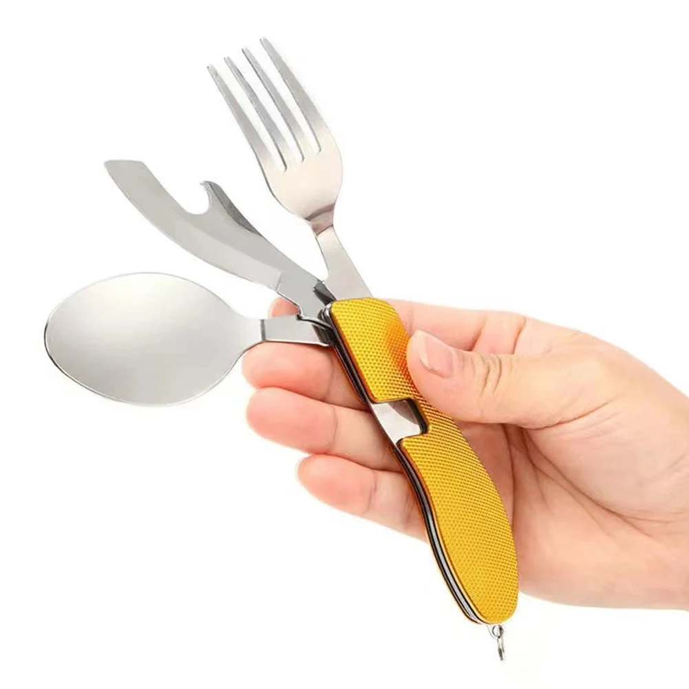 NEW 3-in-1 Camping Utensil Set Detachable Stainless Steel Spoon Fork Knife Tableware Portable Cutlery Camping Cookware Utensils
NEW 3-in-1 Camping Utensil Set Detachable Stainless Steel Spoon Fork Knife Tableware Portable Cutlery Camping Cookware Utensils