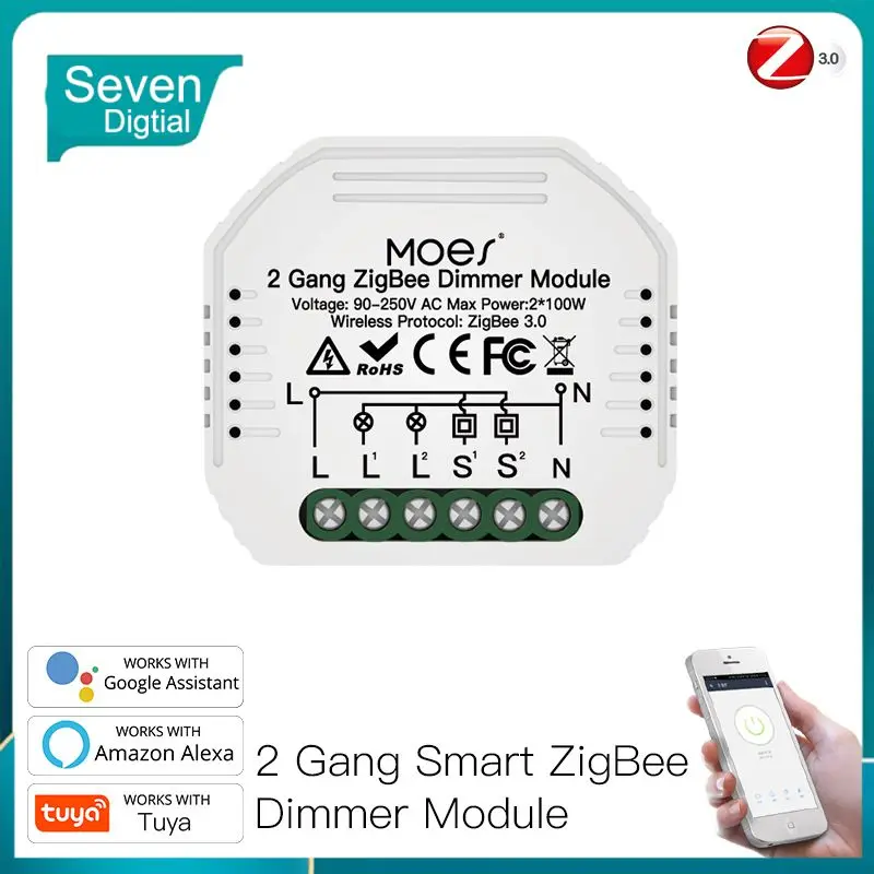 Dimmable Smart Dimmer Module Mini Voice Control Diy Tuya Switches Ac 90-250v Zigbee Switch Work With Alexa Google Home
Dimmable Smart Dimmer Module Mini Voice Control Diy Tuya Switches Ac 90-250v Zigbee Switch Work With Alexa Google Home